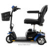 Go-Go Elite Traveller Plus 3-Wheel Electric Scooter Blue Raleigh Durham Medical 