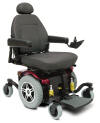 017 Jazzy Electric Wheelchair 614 Heavy Duty by Pride Mobility Raleigh Durham Medical Left  Hand Controller Red
