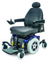 Raleigh Durham Medical Blue 614 HD Jazzy Electric Wheelchair by Pride Mobility