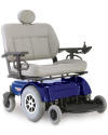 blue jazzy 1650 electric wheelchair by pride mobility