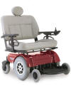 red Jazzy Electric Wheelchair 1650 by pride mobility