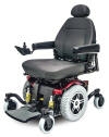 Jazzy Electric Wheelchair 614 Heavy Duty by Pride Mobility Red Raleigh Durham Medical 
