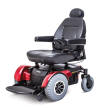 Raleigh Durham Medical Red 1450 Jazzy Electric Wheelchair by Pride Mobility Lefty
