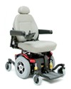 jazzy electric wheelchair 614 hd red by pride mobility