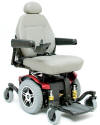 red jazzy 614 electric wheelchair by pride mobility