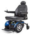 Raleigh Durham Medical Blue Elite 14 Jazzy Electric Wheelchair by Pride Mobility