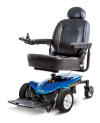2017 Blue Jazzy Elite ES Portable Electric Wheelchair by Pride Mobility Raleigh Durham Medical