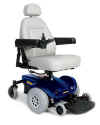 jazzy electric wheelchair by pride mobility select 6 blue