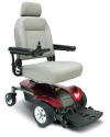 red select elete jazzy electric wheelchair by pride mobility