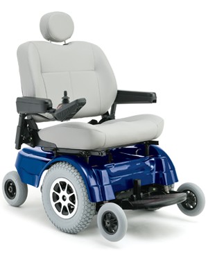 jazzy electric wheelchair 1170xl by pride mobility blue