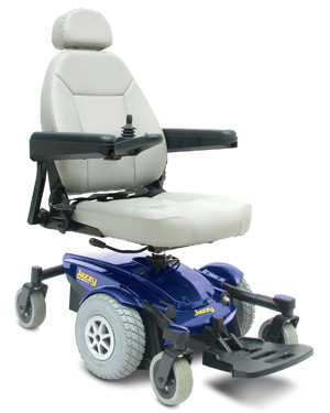 blue select 6 jazzy electric wheelchair by pride mobility JazzySelect6Blue300x375