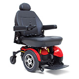 elite 14 jazzy electric wheelchair red by pride mobility raleigh durham m1 medical