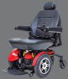 red jazzy elite 14 electric wheelchair by pride mobility raleigh durham medical    