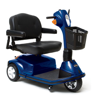 blue maxima electric scooter by pride mobility
