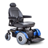 2017 Jazzy Electric Wheelchair 1450 by Pride Mobility Right Hand Controller Blue Raleigh Durham Medical 